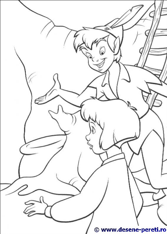 peter pan desene colorat